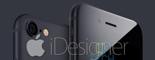 iPhone 7 noir sideral concept