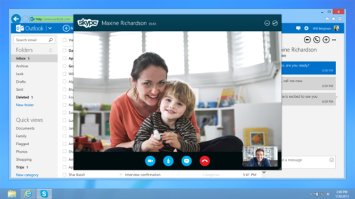 skype conversation audio video