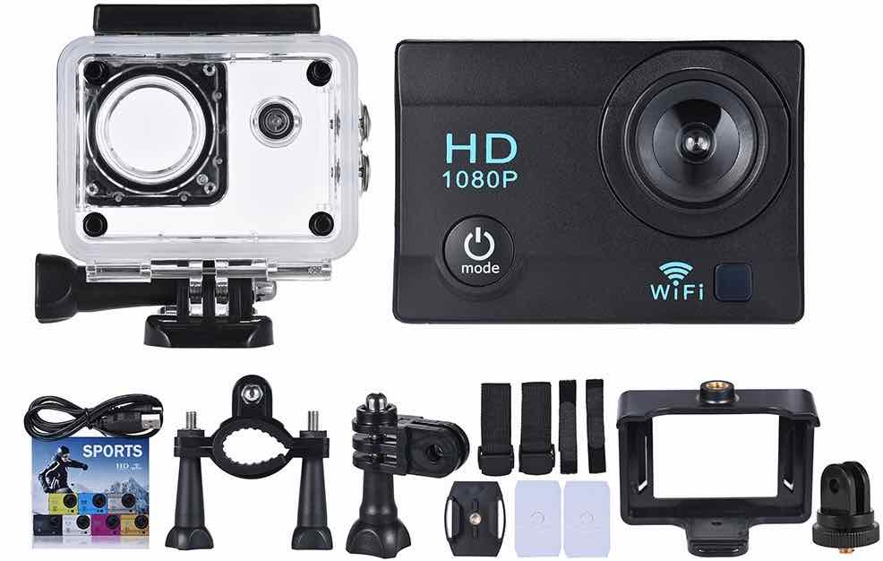 action camera wifi 1080p