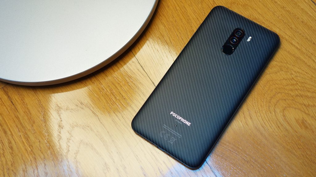 Pocophone F1 top down by lamp