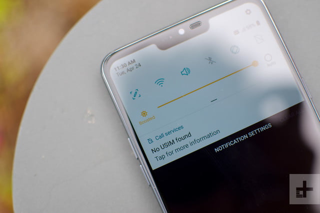 lg g7 thinq hands on notification shade