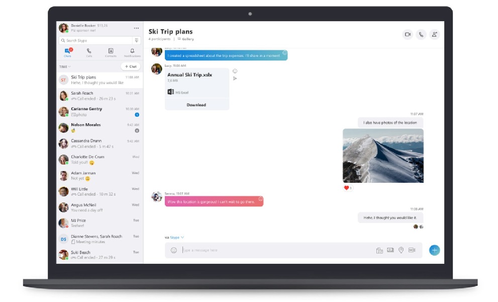 skype desktop august 2018