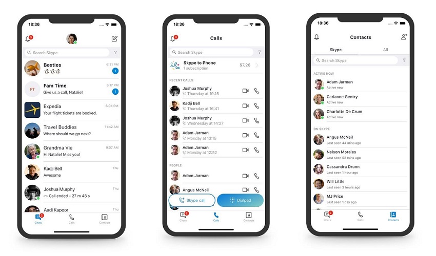 skype mobile august 2018