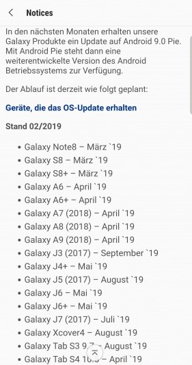 galaxy a9 2019 android pie