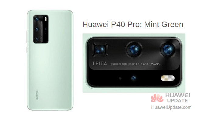 Huawei P40 Pro mint green 1