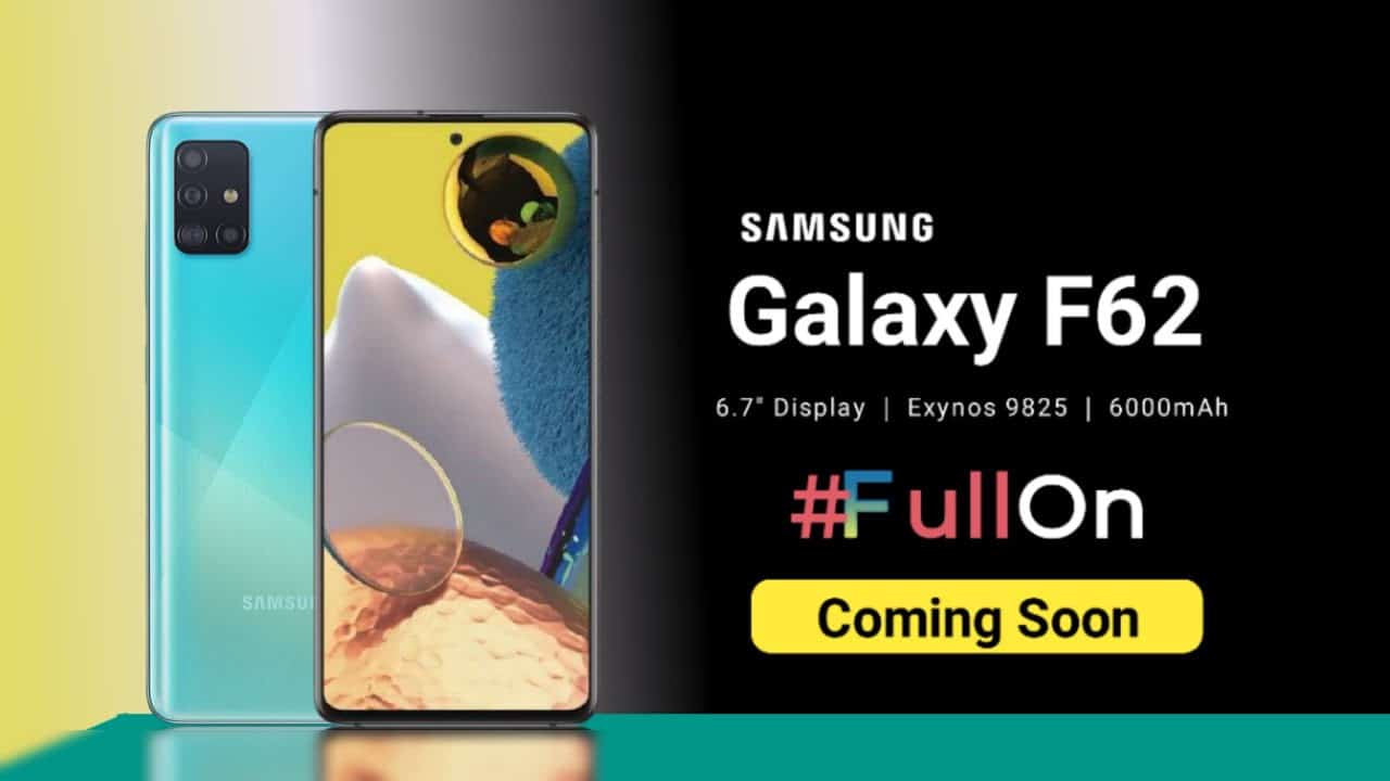 Le Samsung Galaxy F62 a confirmé qu'il sera équipé d'un appareil photo de 64MP