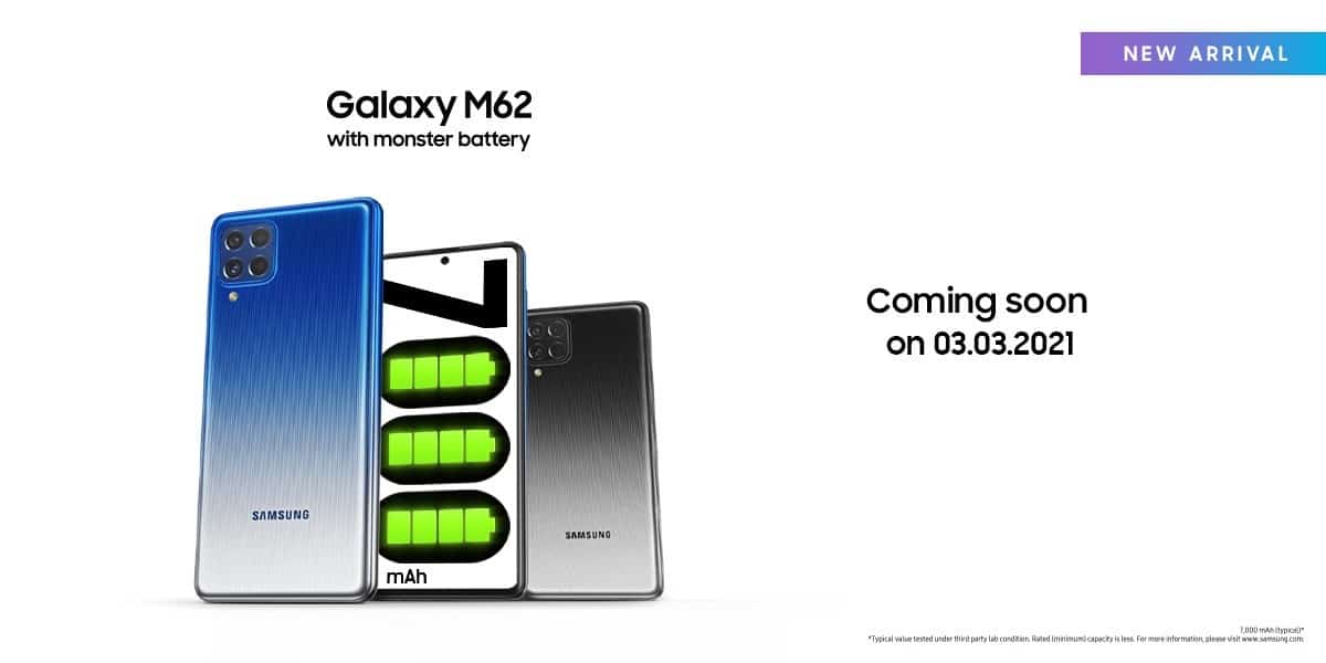 Le Samsung Galaxy M62 est le F62 pour le reste du monde