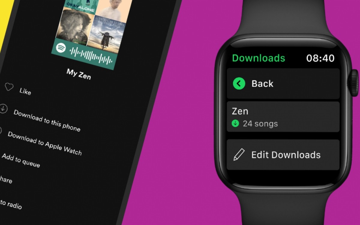 Spotify vous permet désormais de télécharger des chansons sur votre Apple Watch