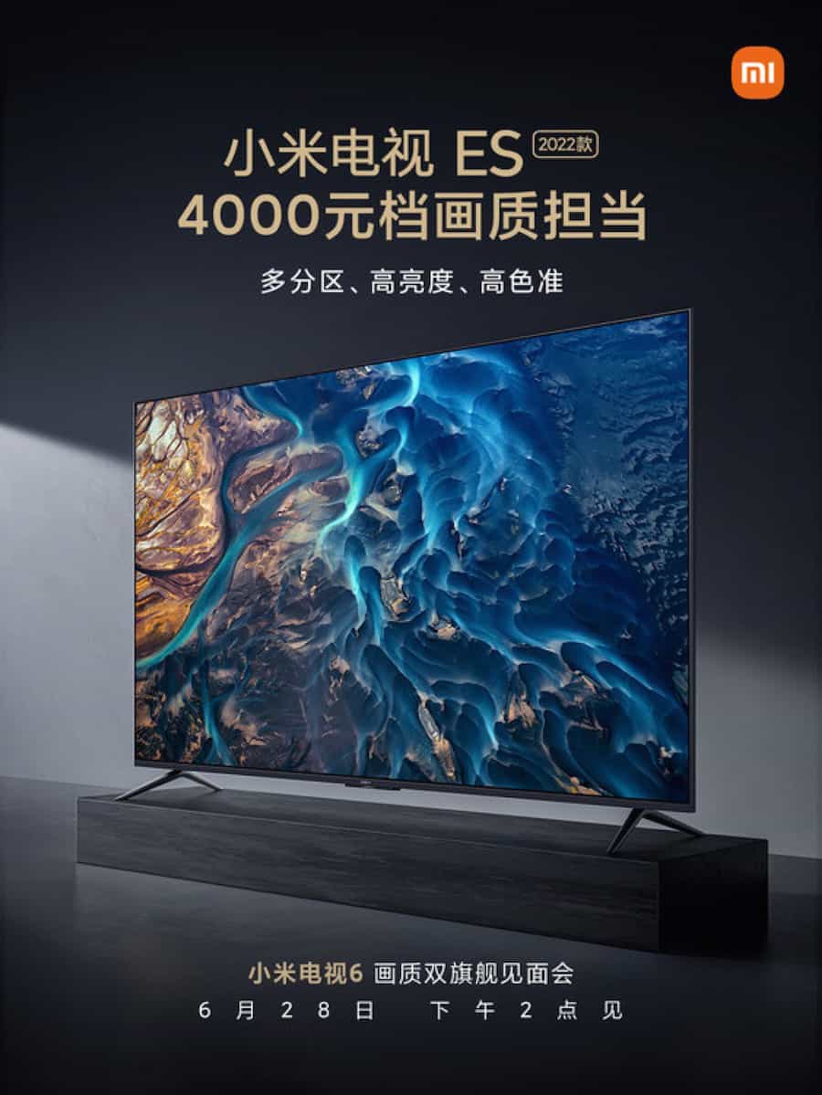 Xiaomi Mi TV ES 2022 : spécifications et prix révélés dans un teaser officiel