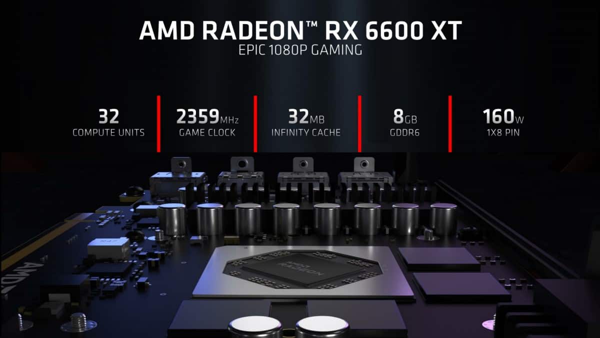 AMD annonce la carte graphique Radeon RX 6600 XT pour 379 $