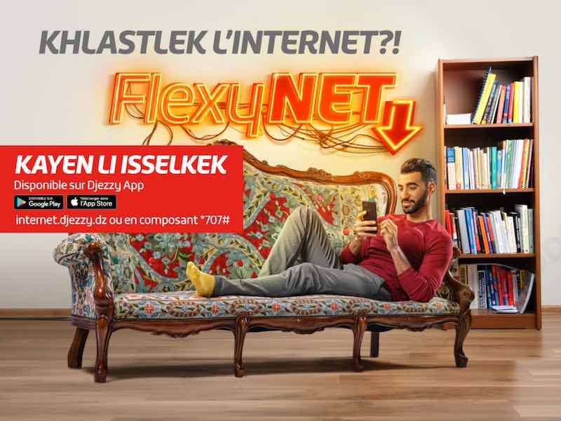 Djezzy FlexyNET Partagez Votre Volume Internet avec Vos Proches